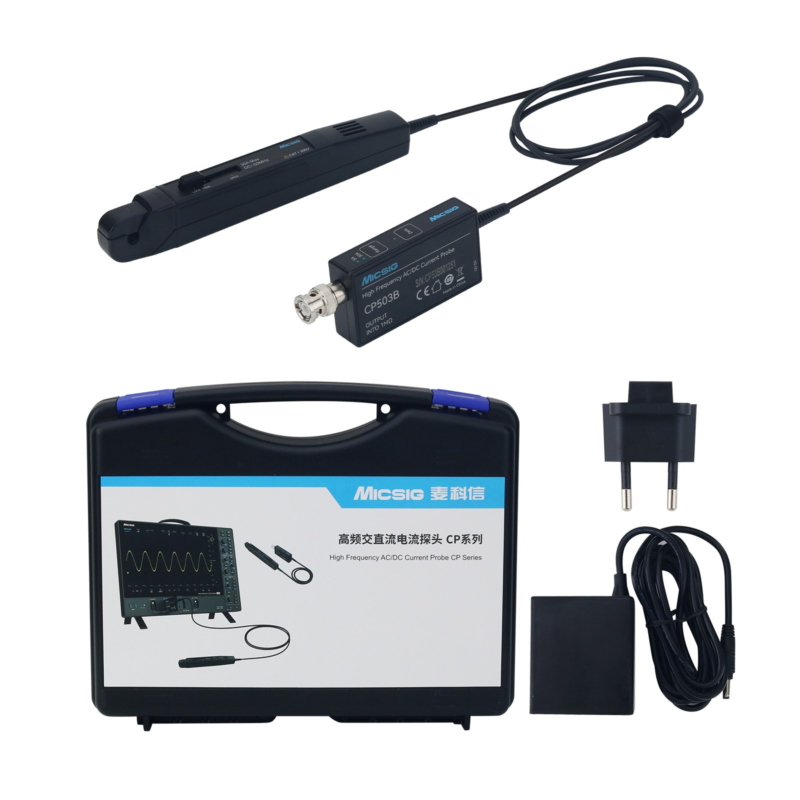 Current Probe Ac Dc 50Mhz Oscilloscope - ไมค์ซิก CP503B โพรบวัดกระแส AC/DC ความถี่สูง 50MHz